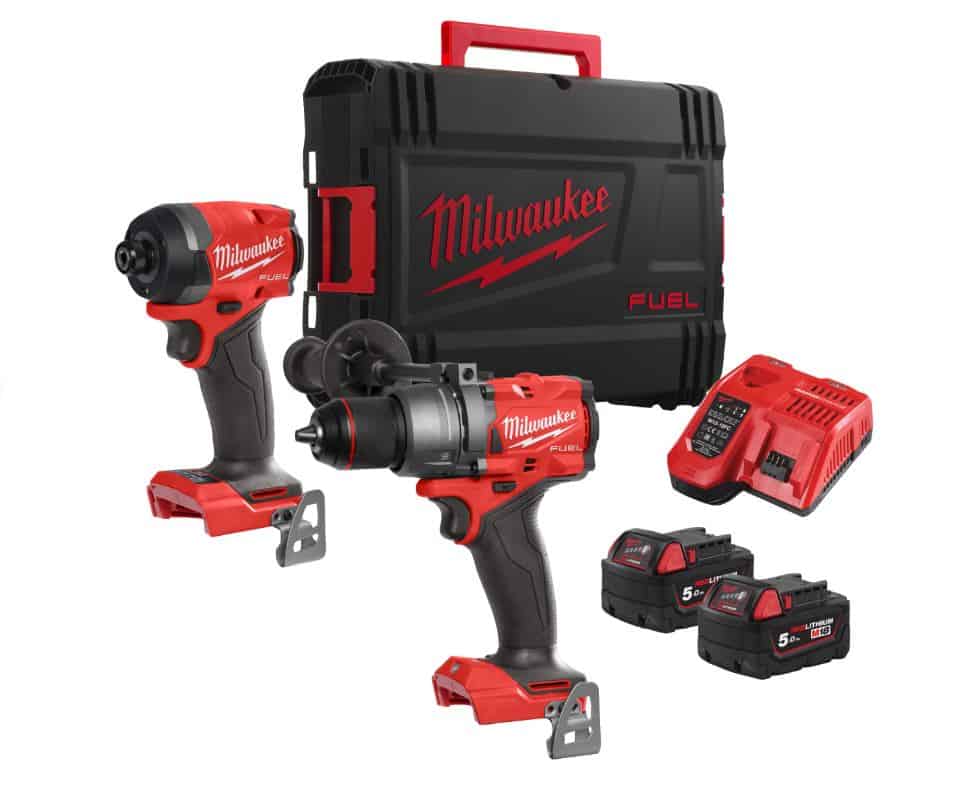 Le produit contient Produit Quantité M18 FPD3-0 Perceuse à percussion M18 FUEL™ M18 FPD3-0 1 M18 FID3-0 M18 FUEL™ visseuse à chocs hex ¼M18 FID3-0 1 M18 B5 M18™ Batterie Red Lithium 5.0 AhM18 B5 2 M12-18 FC M12™ M18™ chargeur rapideM12-18 FC 1 HD Box 1
